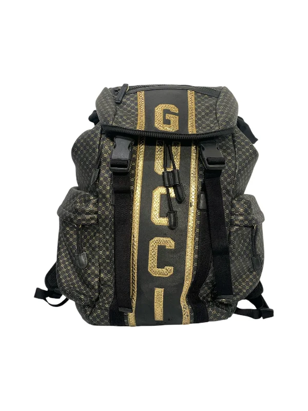 GUCCI/Backpack/Monogram/Leather/BLK/CALFSKIN BACKPACK Traditional Men's Wool