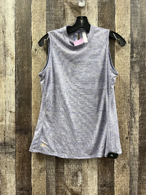 Blue Athletic Tank Top Adidas, Size M Trendy Men's Oversized