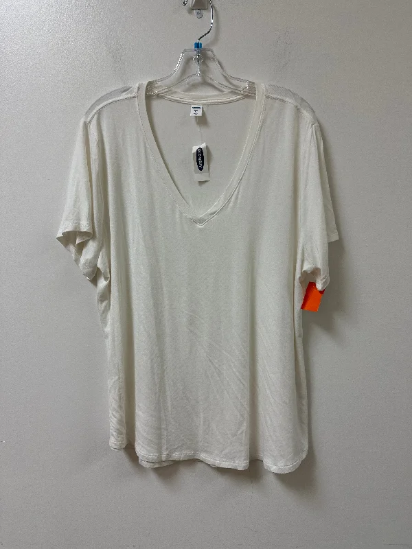 Top Short Sleeve By Old Navy In White, Size: Xl Modern Men's 