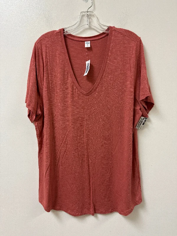 Top Short Sleeve By Old Navy In Pink, Size: Xl Tailored