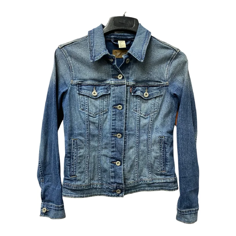 Jacket Denim By Levis In Blue, Size:S Refined Men's Velvet