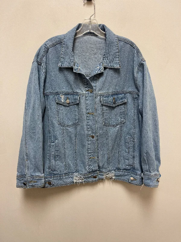 Jacket Denim By Shein In Blue Denim, Size: 2x Sophisticated Men's 