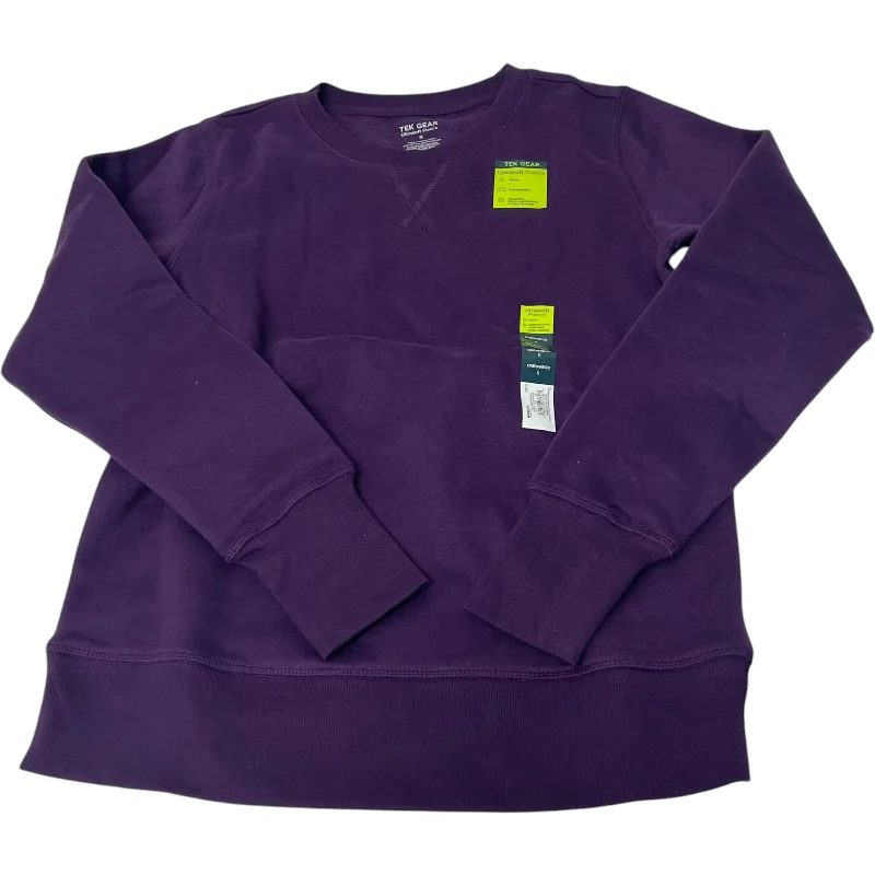 Athletic Top Long Sleeve Crewneck By Tek Gear In Purple, Size: S Artistic Men's Hand