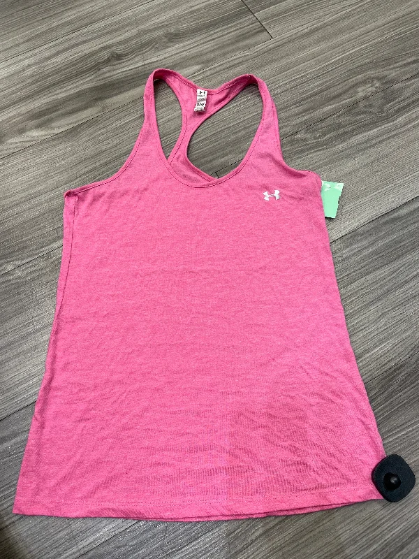 Pink Athletic Tank Top Under Armour, Size Xs Relaxed Men's Beach