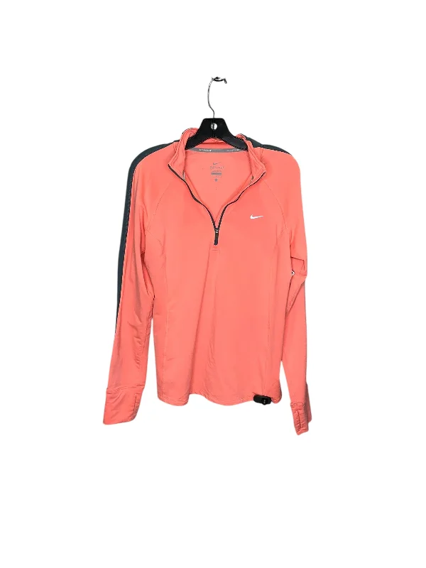 Athletic Top Long Sleeve Collar By Nike In Pink, Size: L Sharp Men's Italian