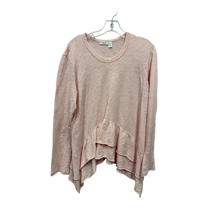 Top Ls By Wilt In Pink, Size:S Cool Men's Distressed