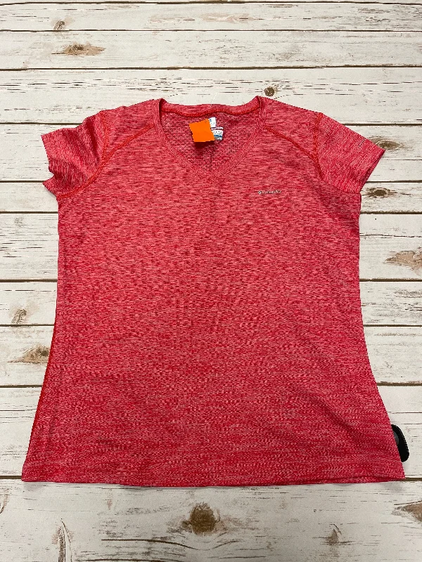 Athletic Top Short Sleeve By Columbia In Coral, Size: M Earthy Men's Hemp