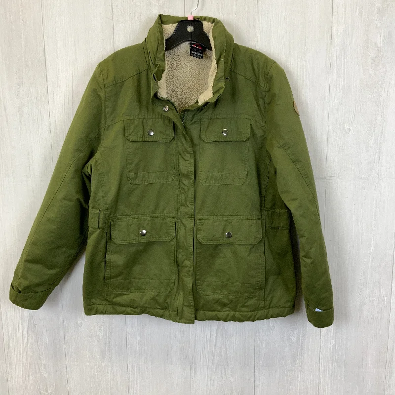 Coat Parka By Clothes Mentor In Green, Size: L Beach