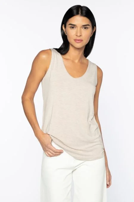 Kinross Cashmere Hi Low Vee Tank Sophisticated Men's 