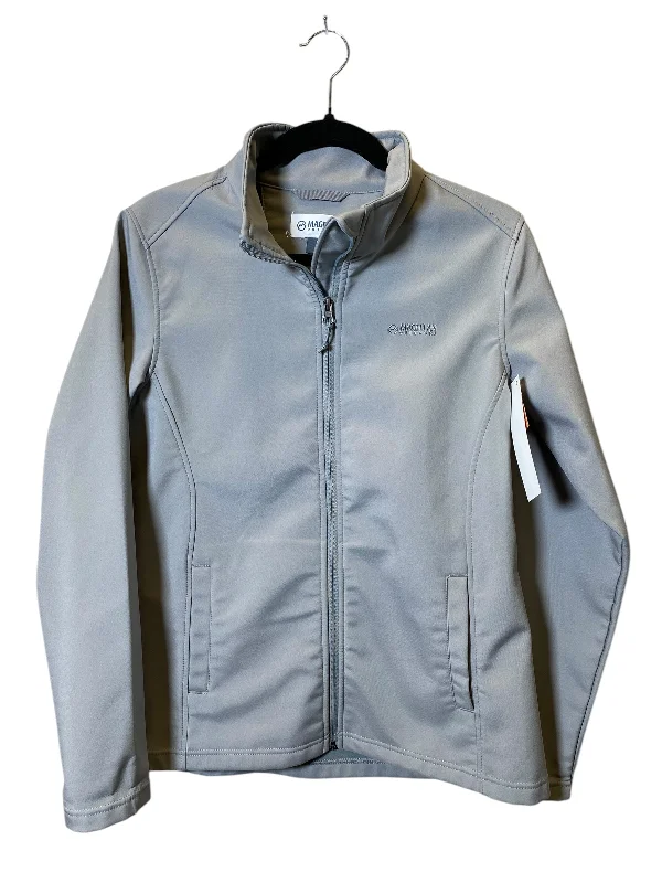 Athletic Jacket By Magellan In Grey, Size: M Rugged Men's Outdoor 