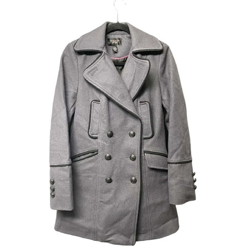 Coat Peacoat By Victorias Secret In Grey, Size: 8 Preppy Men's College