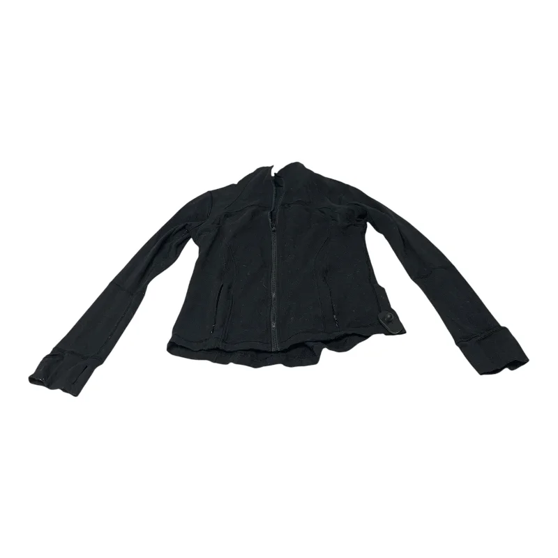 Athletic Jacket By Lululemon In Black, Size: M Streetwear Style