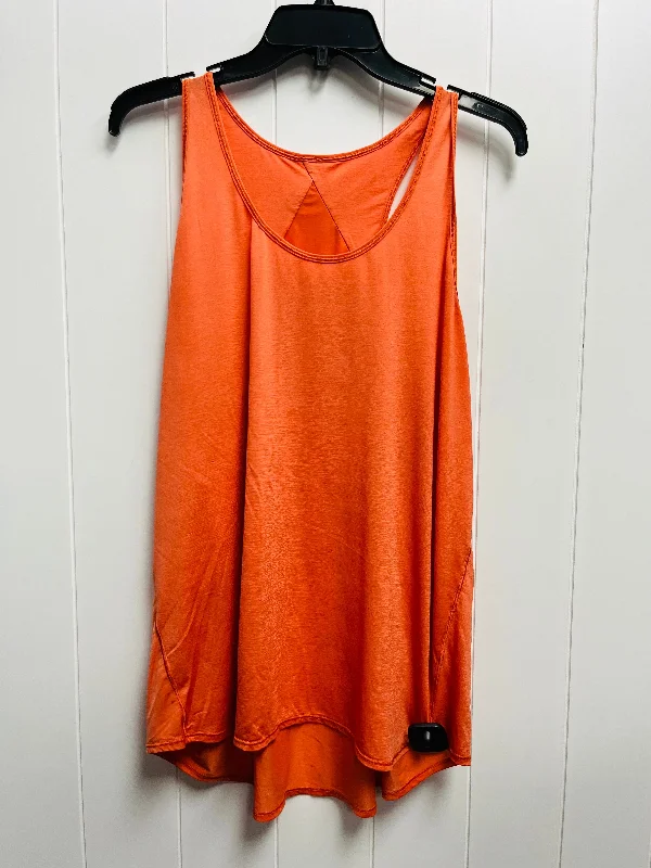 Orange Athletic Tank Top Lululemon, Size L Unique Men's Upcycled