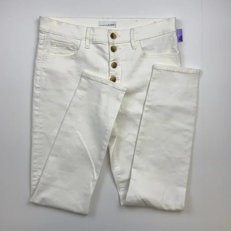 White Jeans Skinny Loft, Size 6 Dynamic Men's Glow