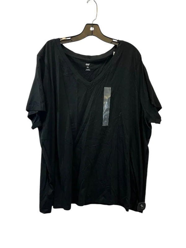 Top Short Sleeve Basic By Dip In Black, Size: 3x Luxurious Men's High