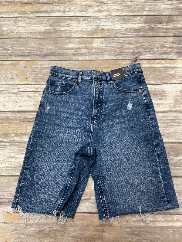 Blue Denim Shorts Express, Size 6 Tailored