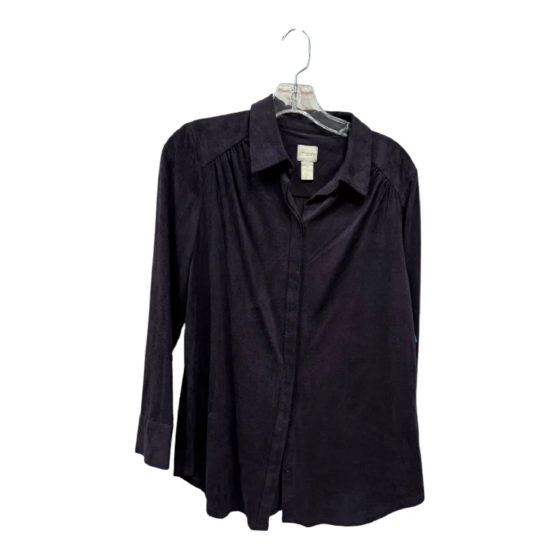 Top Ls By Chicos In Purple, Size:M Tough Men's Military