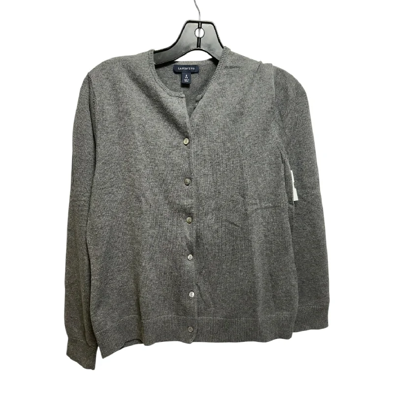 Sweater Cardigan By Lands End In Grey, Size: S Practical Men's Multi