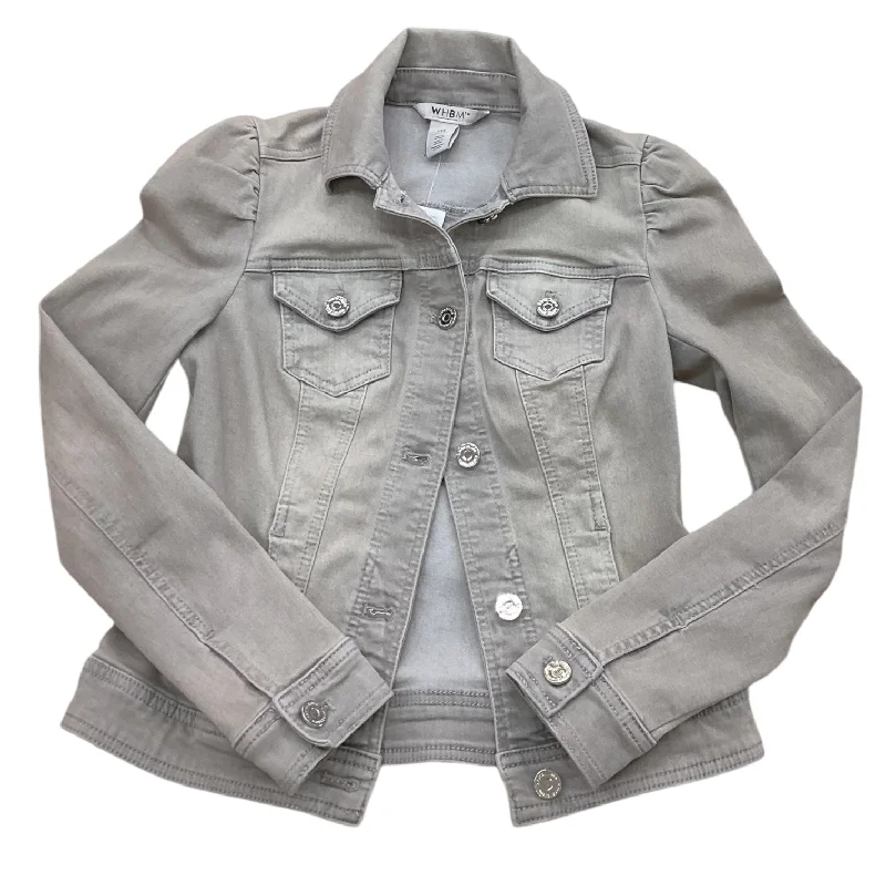 Jacket Designer By White House Black Market In Grey, Size: Xxs Practical Men's Quick