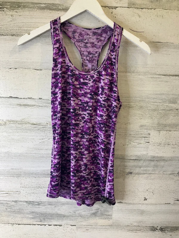 Black & Purple Athletic Tank Top Eddie Bauer, Size Xs Artistic Men's Hand