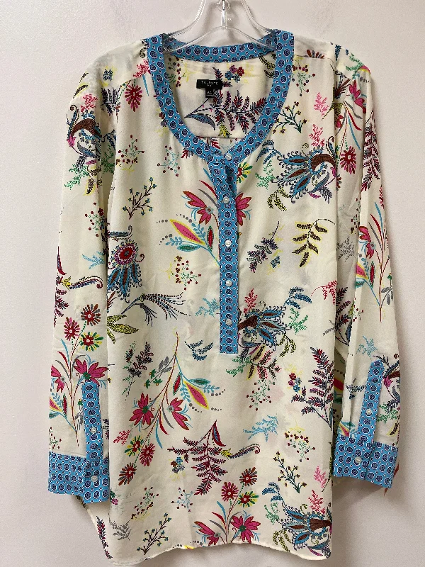 Top Long Sleeve By Talbots In Floral Print, Size: 3x Lumberjack