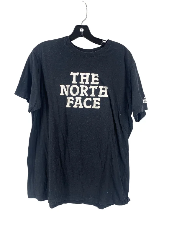 Athletic Top Short Sleeve By The North Face In Black, Size: L Adventure