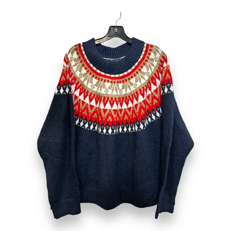 Sweater By Tommy Hilfiger In Red & White, Size: 3x Adventure