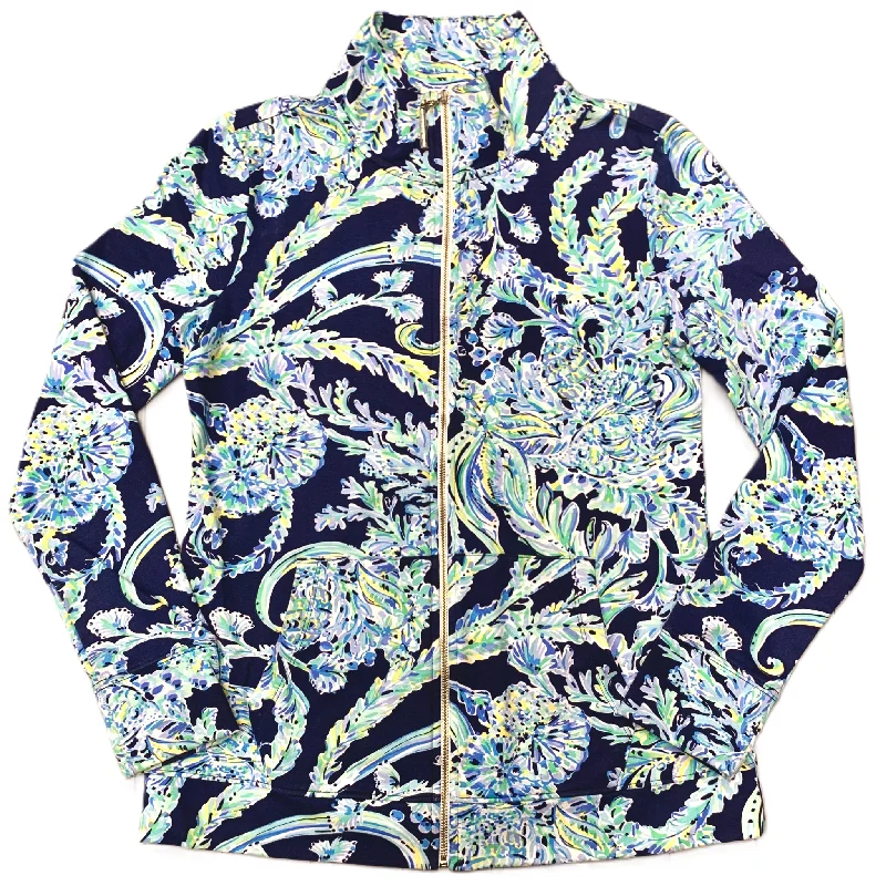 Jacket Designer By Lilly Pulitzer In Blue & Green, Size: Xs Sporty Men's Athleisure 