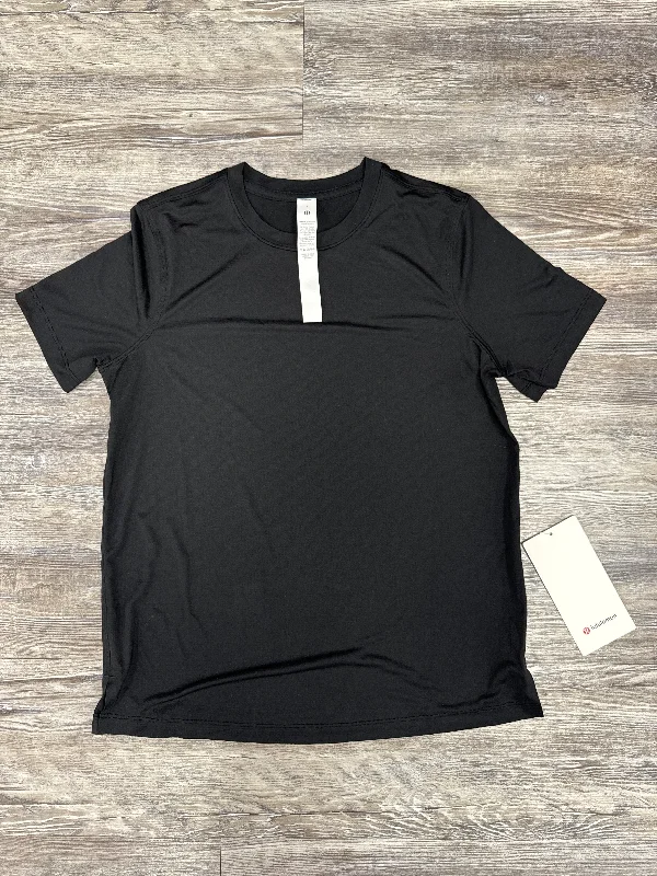 Athletic Top Short Sleeve By Lululemon In Black, Size: 4 Bohemian Men's Free