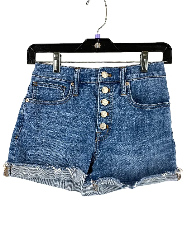 Blue Denim Shorts Madewell, Size 24 Organic