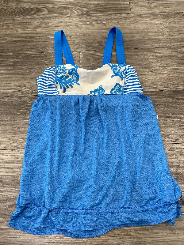 Blue & White Athletic Tank Top Lululemon, Size 10 Monochromatic All