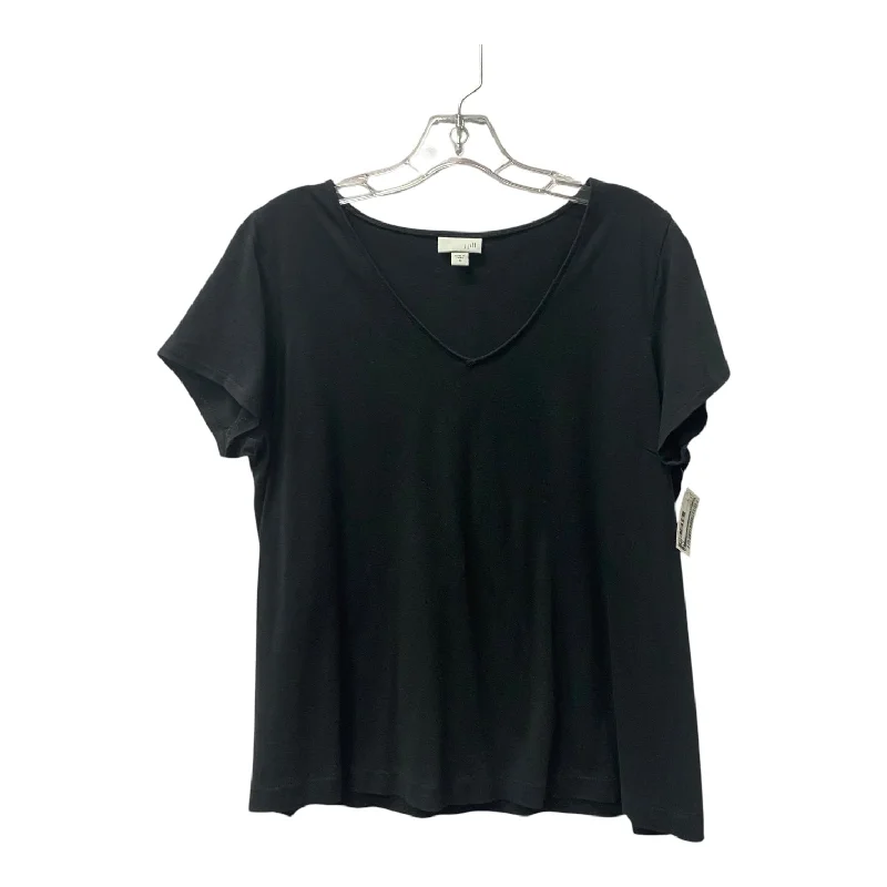 Top Ss By J. Jill In Black, Size:M Refined Men's Velvet