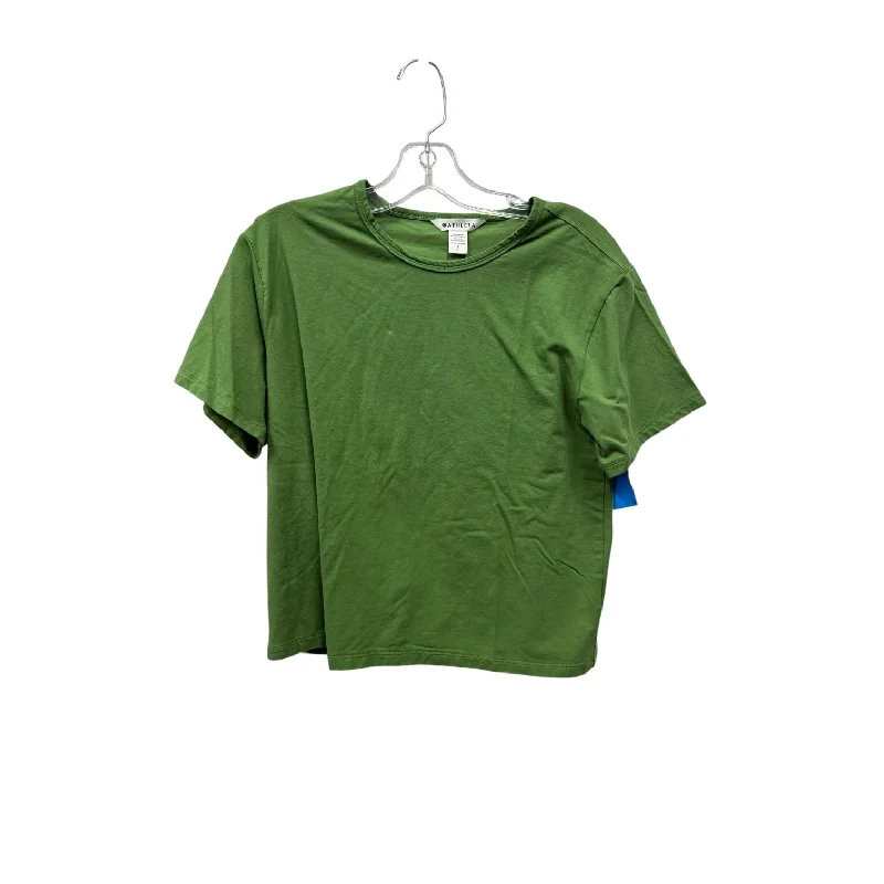 Athletic Top Ss By Athleta In Green, Size:Sp Lumberjack