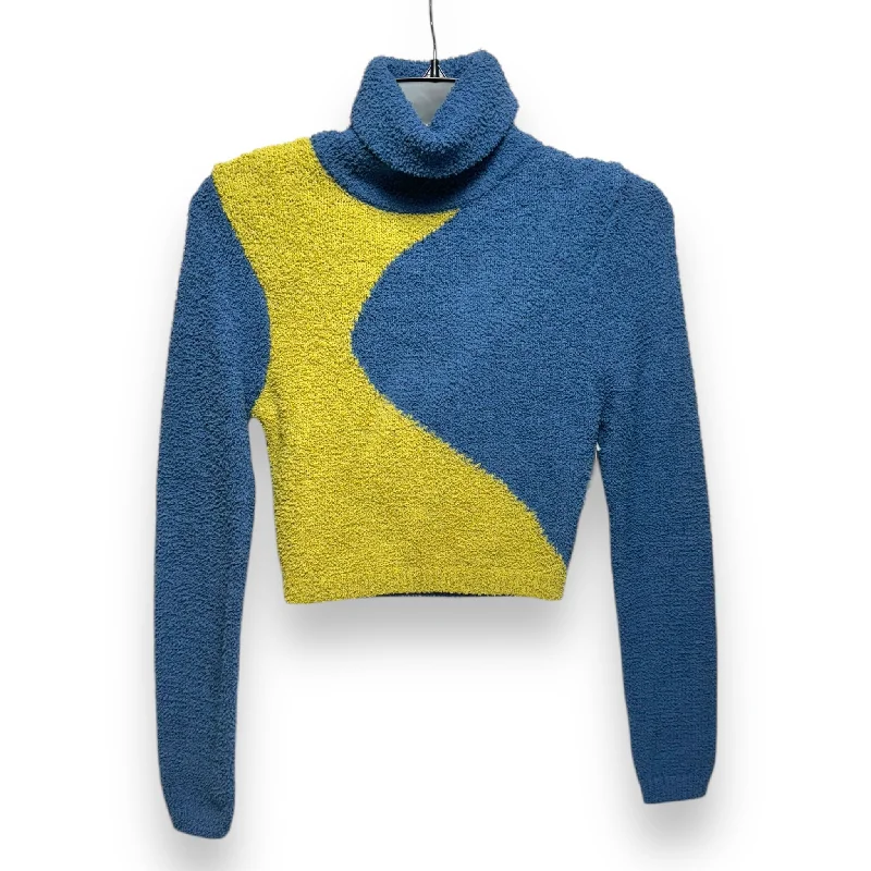 Sweater By Pretty Garbage In Blue, Size: S Vintage Men's 1970S Disco