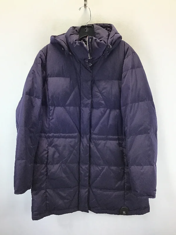 Coat Puffer & Quilted By Lands End In Purple, Size: L Casual Men's Japanese 