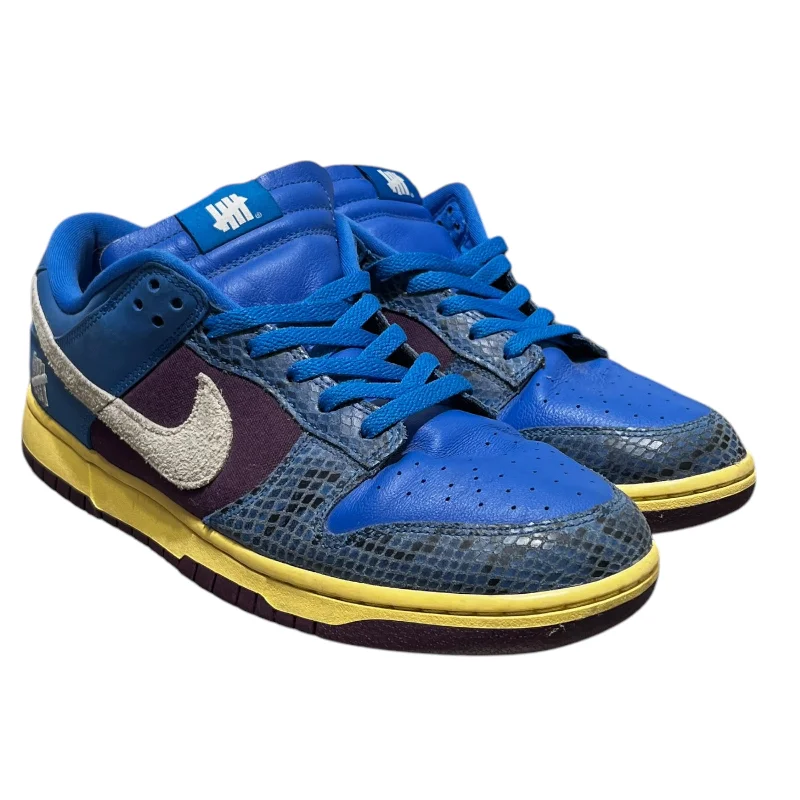 NIKE/UNDEFEATED/Low-Sneakers/US 11.5/Cotton/BLU/ Undefeated x Dunk Low SP '5 Polished Men's Satin