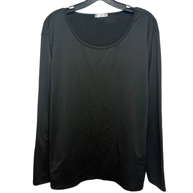 Top Long Sleeve By involand In Black, Size: 26 Cool Men's Distressed