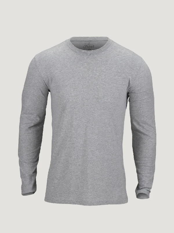 Heather Grey Long Sleeve Crew Neck Tough Men's Military