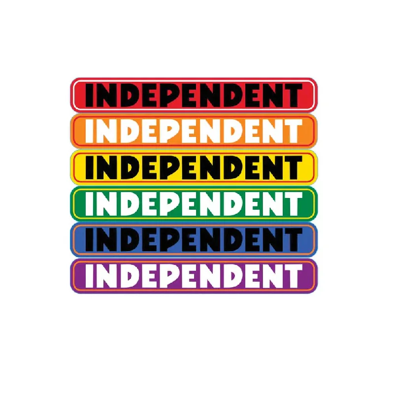 Independent Bar Logo Sticker 6in Edgy Men's Punk