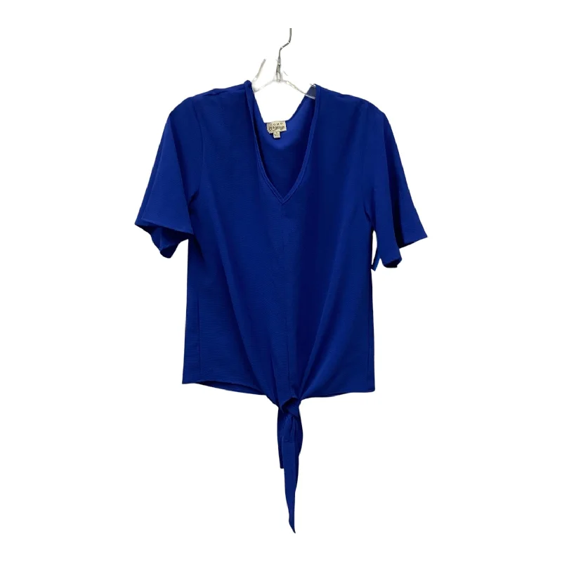 TOP SS by COMO VINTAGE In BLUE, Size: S Laid