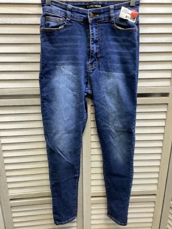 Blue Denim Jeans Skinny Fashion Nova, Size 7 Dynamic Men's High