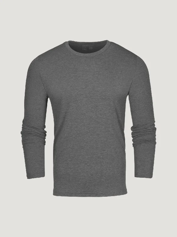 Carbon Grey Long Sleeve Crew FINAL SALE Preppy Men's College