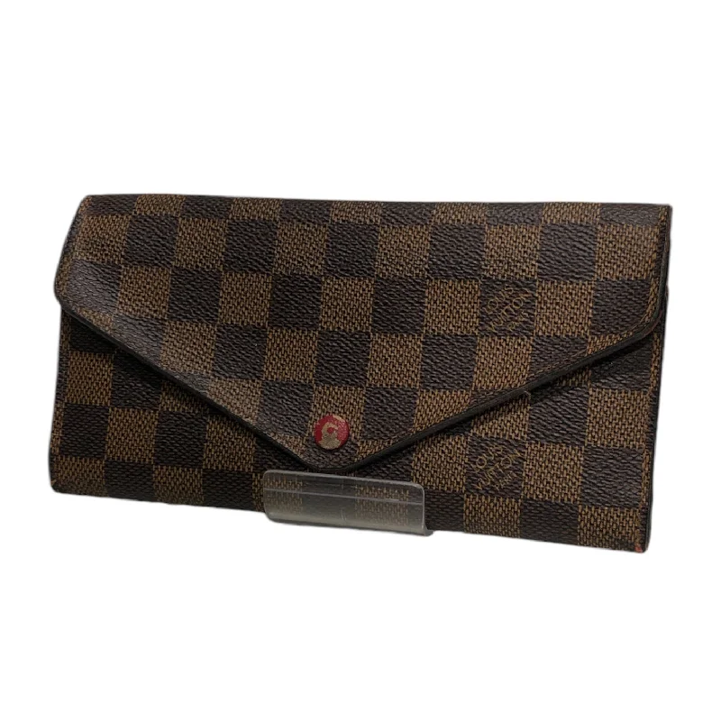 LOUIS VUITTON/Long Wallet/Hombre Check/BRW/Emilie Polished Men's Silk