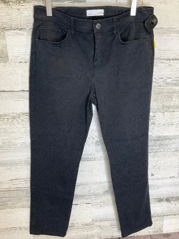 Black Jeans Straight Loft, Size 8 Cozy Men's Winter