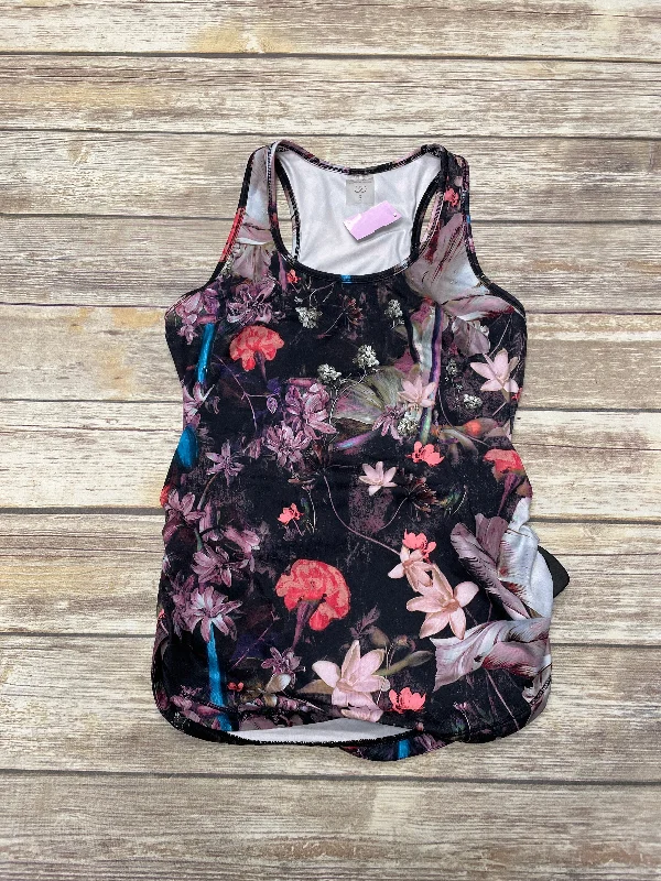 Floral Print Athletic Tank Top Calia, Size S Artistic Men's Hand