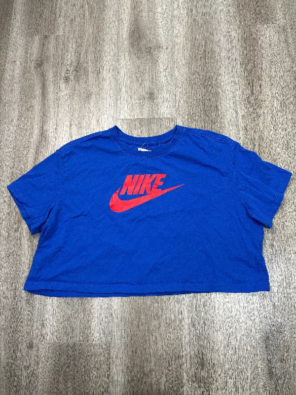 Athletic Top Short Sleeve By Nike Apparel In Blue, Size: Xl Dynamic Men's High