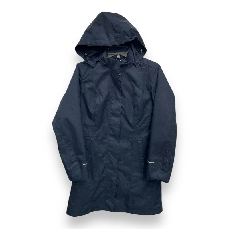 Coat Parka By Eddie Bauer In Navy, Size: Sp Trendy Men's Scandinavian