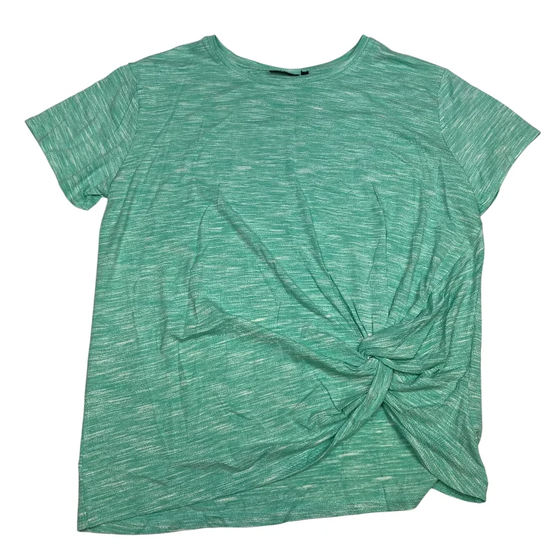 Top Short Sleeve By Apt 9 In Green, Size: Xl Modern Men's Geometric