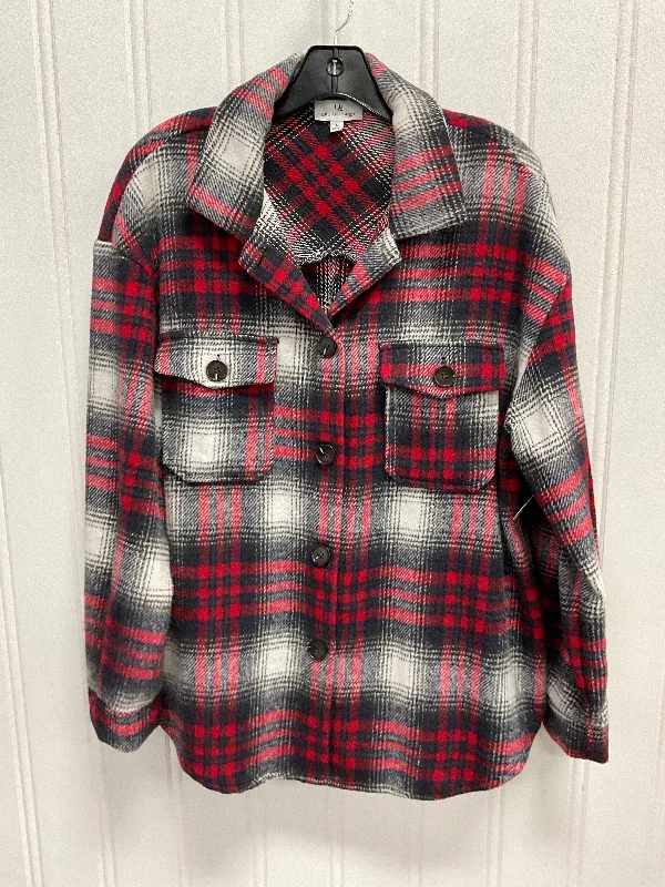 Jacket Shirt By Clothes Mentor In Plaid Pattern, Size:M Traditional Men's Country