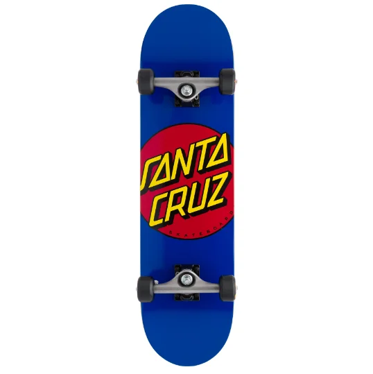 Santa Cruz Classic Dot Full Skateboard Complete - 8.0 Blue Sophisticated Men's French